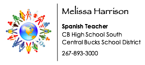 Melissa Harrison, Spanish Teacher, CB High School South, CBSD 267-893-3000, mharrison@cbsd.org